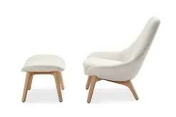 Online Gable Bouclé High Armchair & Ottoman Set Armchairs And Accent Chairs|Living Room Sets
