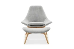 New Gable High Armchair & Ottoman Set Armchairs And Accent Chairs|Living Room Sets