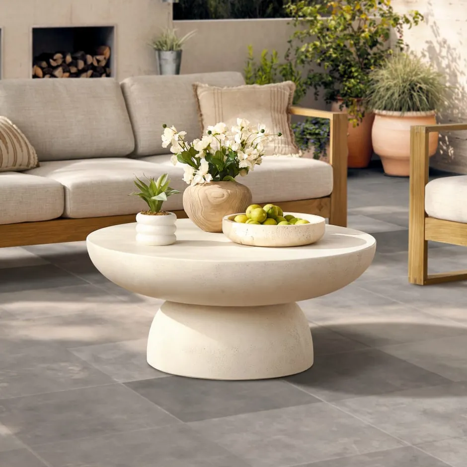 Hot Guin Round Coffee Table Outdoor Coffee & Side Tables|Coffee Tables