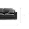 Sale Hamilton Leather Chaise Sectional Sofa Leather Sofas|Sectional Sofas