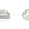 Clearance Hamilton Leather Round Chaise Sectional Sofa Leather Sofas|Sectional Sofas