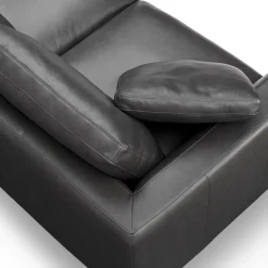 Clearance Hamilton Leather Round Chaise Sectional Sofa Leather Sofas|Sectional Sofas