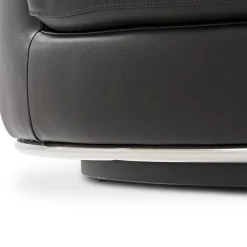Outlet Hamilton Leather Round Swivel 1.5 Seater Armchair Armchairs And Accent Chairs