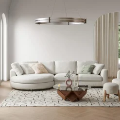 Clearance Hamilton Round Chaise Sectional Sofa Sectional Sofas