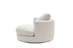 Outlet Hamilton Round Performance Fabric Swivel Armchair Armchairs And Accent Chairs