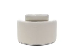 Outlet Hamilton Round Performance Fabric Swivel Armchair Armchairs And Accent Chairs