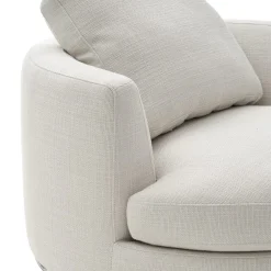 Clearance Hamilton Round Performance Fabric Swivel 1.5 Seater Armchair Armchairs And Accent Chairs