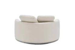 Clearance Hamilton Round Performance Fabric Swivel 1.5 Seater Armchair Armchairs And Accent Chairs