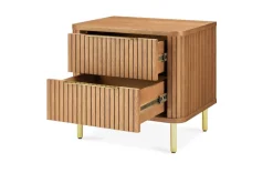 New Harper 2-Drawer Nightstand Small Bedroom Furniture|Nightstands & Bedside Tables