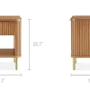 Discount Harper 1-Drawer Nightstand Small Bedroom Furniture|Nightstands & Bedside Tables