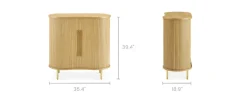 Clearance Harper Entry Cabinet Small Space Storage|Shelves & Bookcases