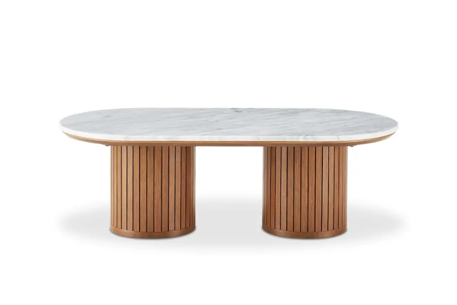 New Harper Marble Rectangular Coffee Table Coffee Tables