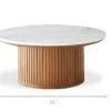 New Harper Marble Round Coffee Table Coffee Tables