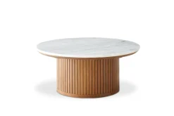 New Harper Marble Round Coffee Table Coffee Tables