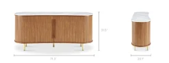 New Harper Marble Sideboard Sideboards & Buffet Cabinets