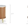 Discount Harper Marble Storage Side Table Nightstands & Bedside Tables|Side Tables