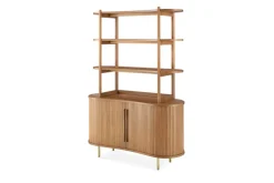 Discount Harper Small Sideboard with Hutch Small Space Storage|Shelves & Bookcases