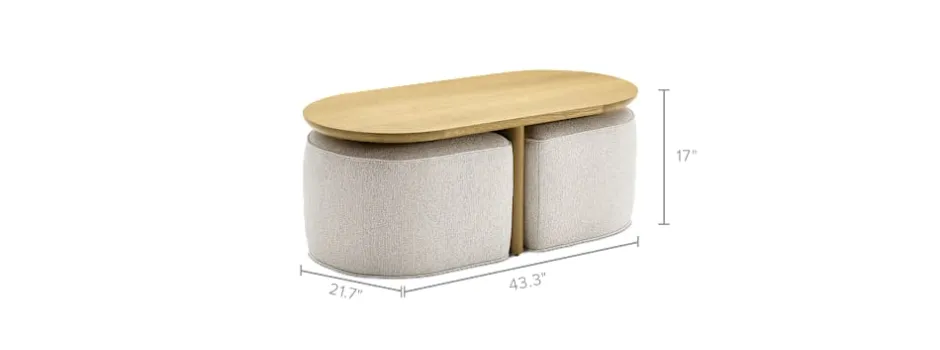 Discount Hugg Nesting Rectangular Coffee Table Coffee Tables|Small Living Room Furniture