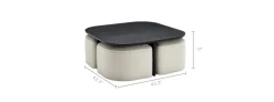 Online Hugg Nesting Square Coffee Table Coffee Tables|Small Living Room Furniture