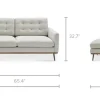 Fashion Isaac Bumper Chaise Sectional Sofa Sectional Sofas