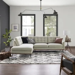 Fashion Isaac Bumper Chaise Sectional Sofa Sectional Sofas