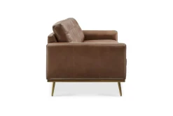 Discount Isaac Leather Sofa Small Living Room Furniture|Leather Sofas