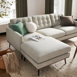 Fashion Isaac Reversible Sectional Sofa Sectional Sofas