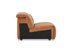 Best Jaron Leather Armless Sofa Armchairs And Accent Chairs|Leather Sofas