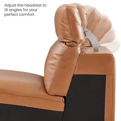 Best Jaron Leather Armless Sofa Armchairs And Accent Chairs|Leather Sofas