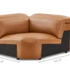 New Jaron Leather Corner Sofa Armchairs And Accent Chairs|Leather Sofas