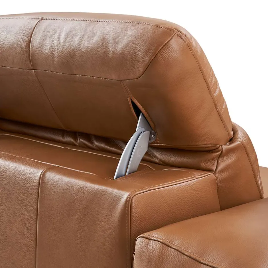 Clearance Jaron Leather Motion Recliner Armless Sofa Armchairs And Accent Chairs|Leather Sofas