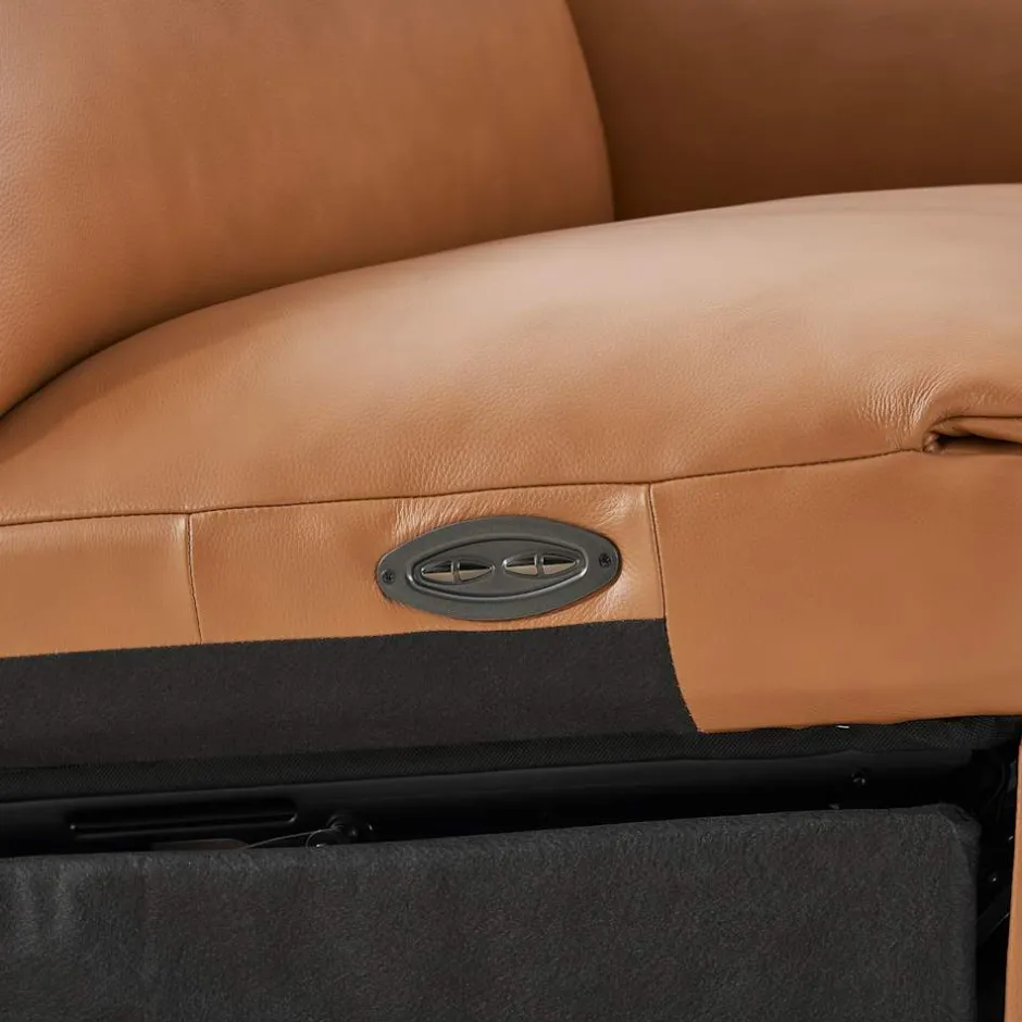 Clearance Jaron Leather Motion Recliner Armless Sofa Armchairs And Accent Chairs|Leather Sofas