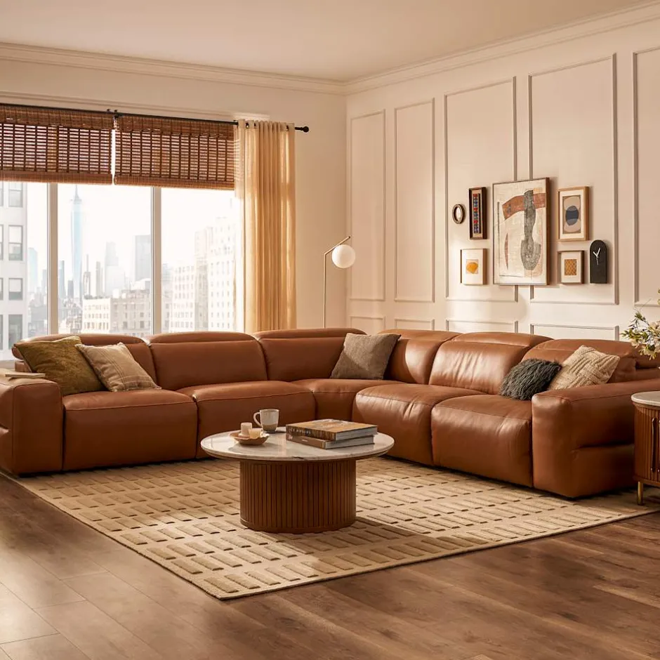 Clearance Jaron Leather Motion Recliner Armless Sofa Armchairs And Accent Chairs|Leather Sofas