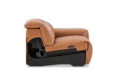 New Jaron Leather Motion Recliner Single Arm Sofa Armchairs And Accent Chairs|Leather Sofas
