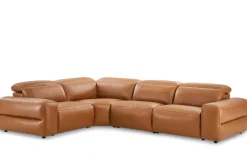 Best Jaron Leather Recliner Chaise Sectional Sofa Leather Sofas|Sectional Sofas