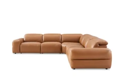 Clearance Jaron Leather Recliner L-Shaped Sectional Sofa Leather Sofas|Sectional Sofas