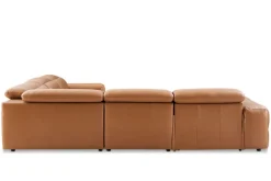 Clearance Jaron Leather Recliner L-Shaped Sectional Sofa Leather Sofas|Sectional Sofas