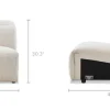 Clearance Jaron Performance Fabric Armless Sofa Armchairs And Accent Chairs|Modular Sofas