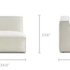 Online Jonathan Armless Sofa Armchairs And Accent Chairs|Small Living Room Furniture