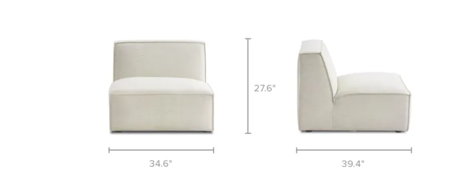 Online Jonathan Armless Sofa Armchairs And Accent Chairs|Small Living Room Furniture