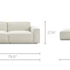 Fashion Jonathan Extended Side Chaise Sectional Sofa Sectional Sofas