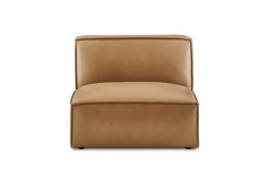 Best Jonathan Leather Armless Sofa Armchairs And Accent Chairs|Leather Sofas