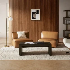 Best Jonathan Leather Armless Sofa Armchairs And Accent Chairs|Leather Sofas