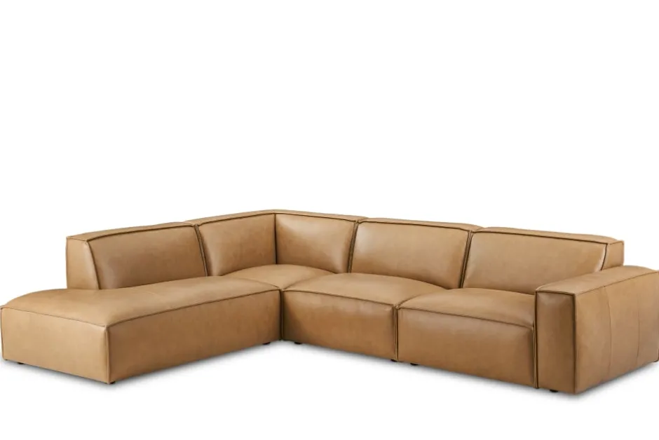 New Jonathan Leather Extended Side Chaise Sectional Leather Sofas|Sectional Sofas