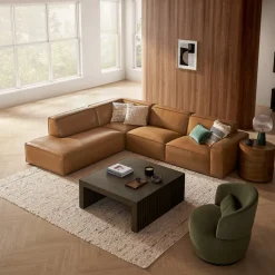 New Jonathan Leather Extended Side Chaise Sectional Leather Sofas|Sectional Sofas