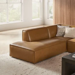 New Jonathan Leather Extended Side Chaise Sectional Leather Sofas|Sectional Sofas