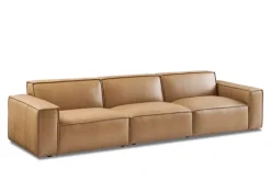 Best Jonathan Leather Extended Sofa Leather Sofas|3 Seater Sofas