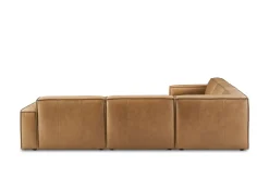 Outlet Jonathan Leather L-Shape Sectional Sofa Leather Sofas|Sectional Sofas