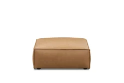 Sale Jonathan Leather Ottoman Footstools, Ottomans & Poufs|Leather Sofas