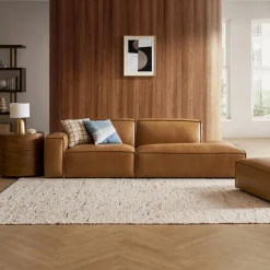 Best Jonathan Leather Right Chaise Sofa Leather Sofas|Modular Sofas